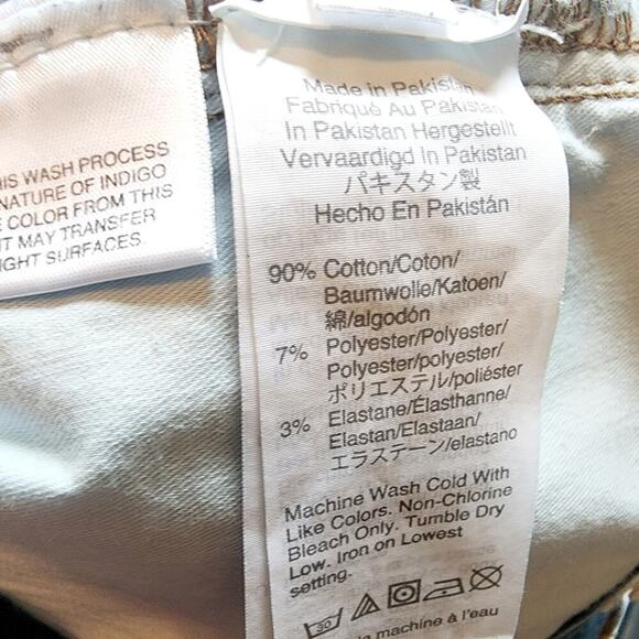 MADEWELL MID RISE MED WASH SKINNEY DISTRESSED RAW HEM JEANS SIZE 30 - Picture 9 of 9